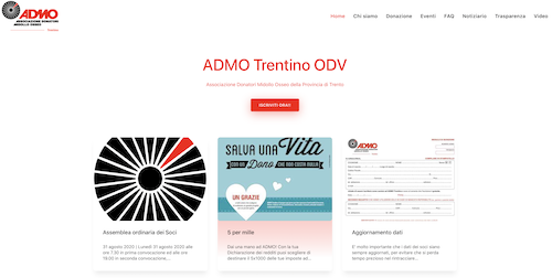 Nuovo sito ADMO Trentino