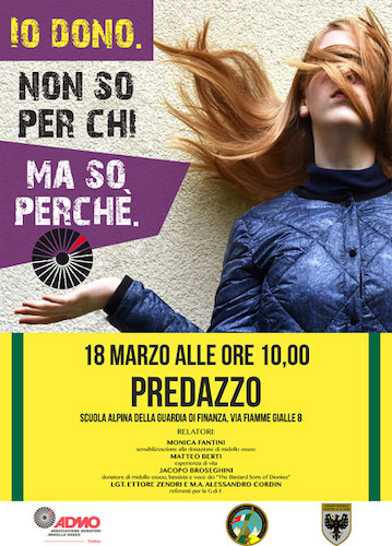 Evento di sensibilizzazione con gli allievi della Scuola Alpina della Guardia di Finanza di Predazzo